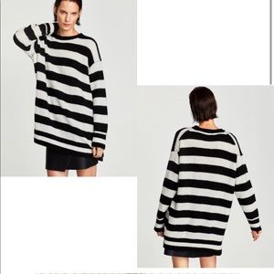 Zara oversized striped sweater